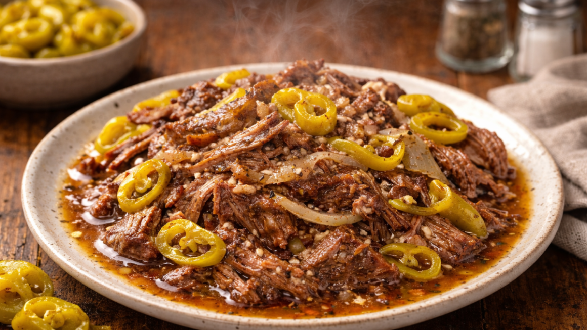 Slow Cooker Mississippi Pot Roast