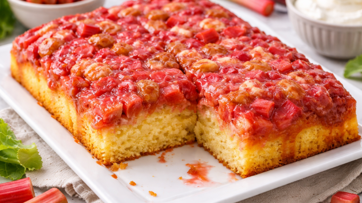 Rhubarb Upside Down Cake