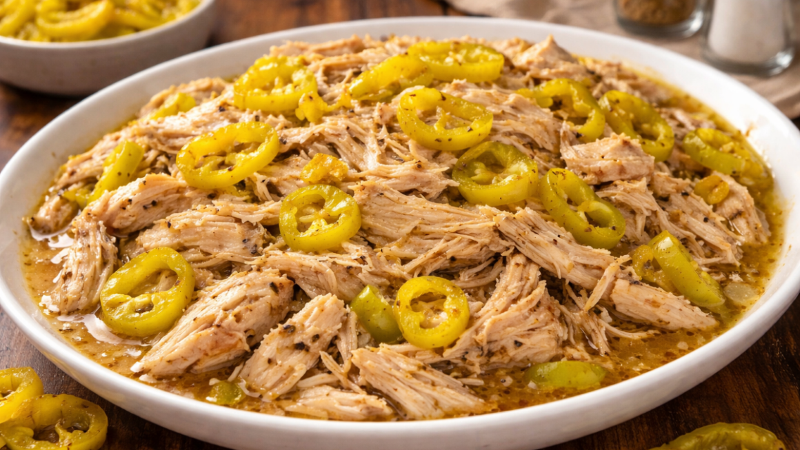 Slow Cooker Mississippi Chicken