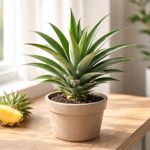A Pineapple Plant from a Pineapple Top